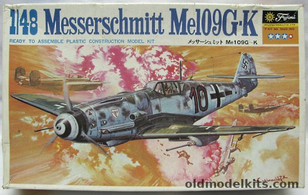 Fujimi 1/48 Messerschmitt Bf-109G-14 - G-2 / Trop / G-5 / G-6 / K-2 - Decals for I/JG77 - JG52 Hptm Barkhorn - 7/JG27 Dec 1943 - III/JG77 Leningrad 1942 - II/JG27 May 1945 - 9/JG54 March 1945 - (Bf109 / Bf109G-K), 5A22-350 plastic model kit